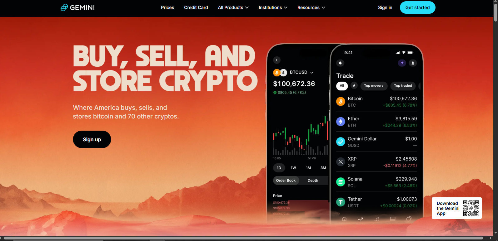 The Gemini-page | Source: Gemini