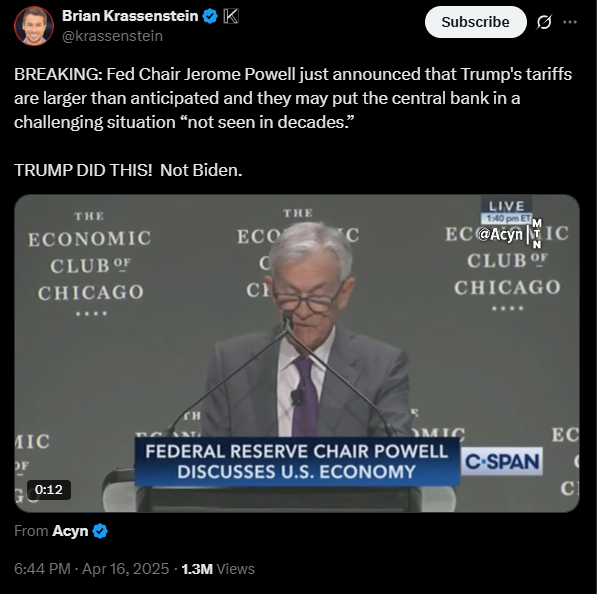 Powell makes heavy decisions | Source: Twitter